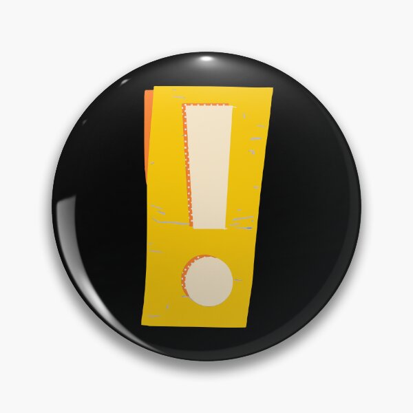Item preview, Exclamation Mark Symbol Yellow designed and sold by Jeallan Designs.