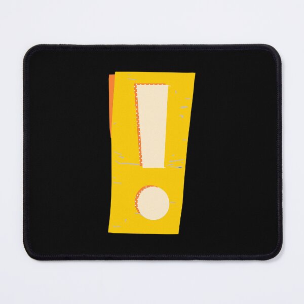 Item preview, Exclamation Mark Symbol Yellow designed and sold by Jeallan Designs.