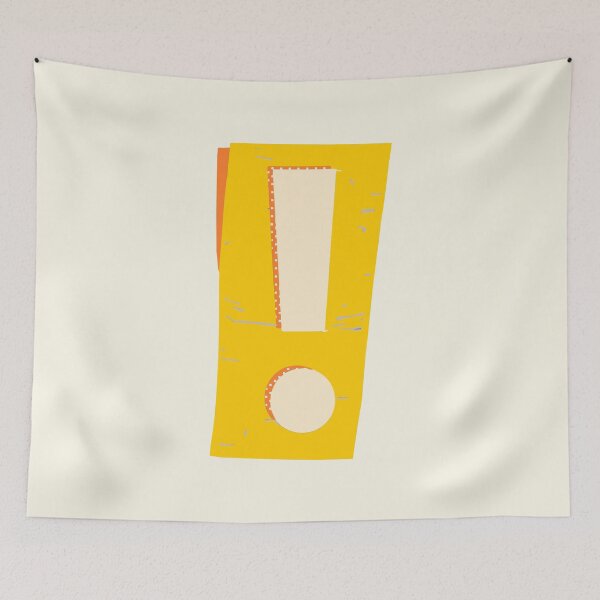 Item preview, Exclamation Mark Symbol Yellow designed and sold by Jeallan Designs.