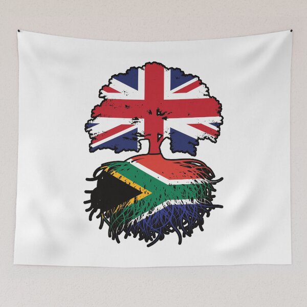 Item preview, South Africa South African British UK Tree Roots Flag designed and sold by FlagX.