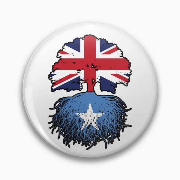 Item preview, Somalia Somali British UK Tree Roots Flag designed and sold by FlagX.