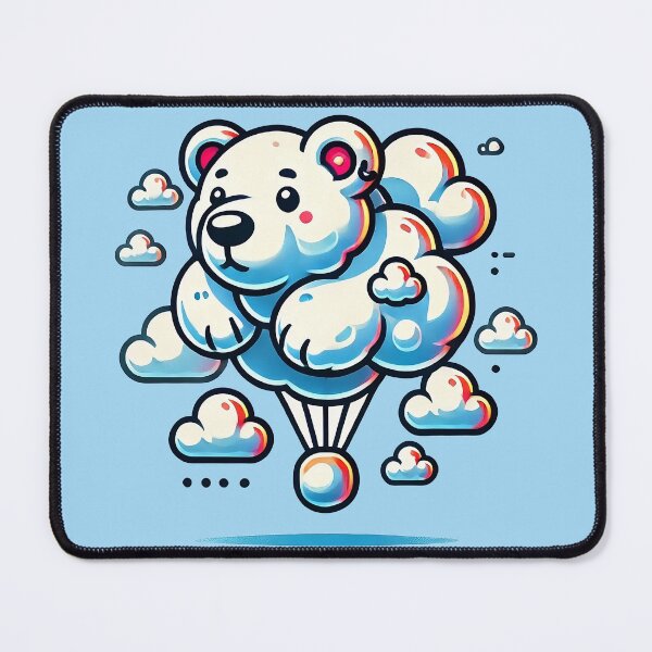 Item preview, Flying cloud bear designed and sold by ArtInteI-.