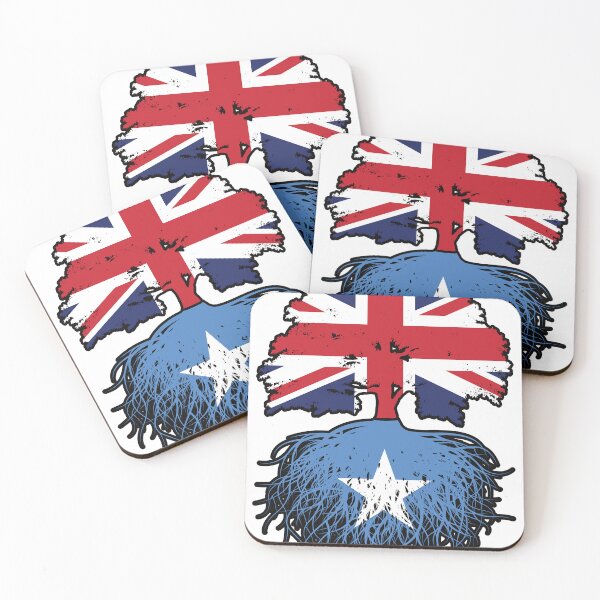 Item preview, Somalia Somali British UK Tree Roots Flag designed and sold by FlagX.