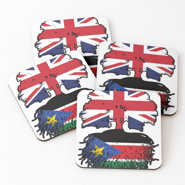 Item preview, South Sudan South Sudanese British UK Tree Roots Flag designed and sold by FlagX.