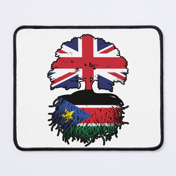 Item preview, South Sudan South Sudanese British UK Tree Roots Flag designed and sold by FlagX.
