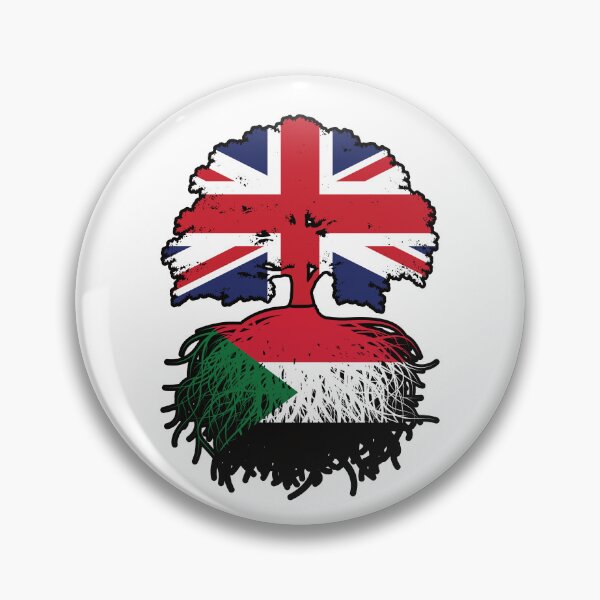 Item preview, Sudan Sudanese British UK Tree Roots Flag designed and sold by FlagX.