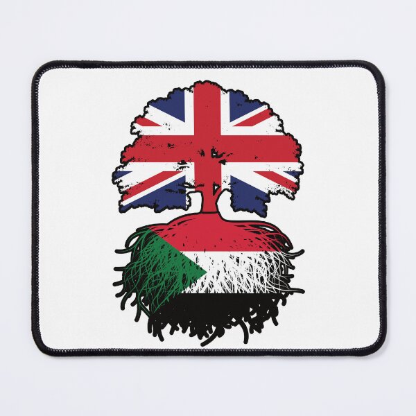 Item preview, Sudan Sudanese British UK Tree Roots Flag designed and sold by FlagX.