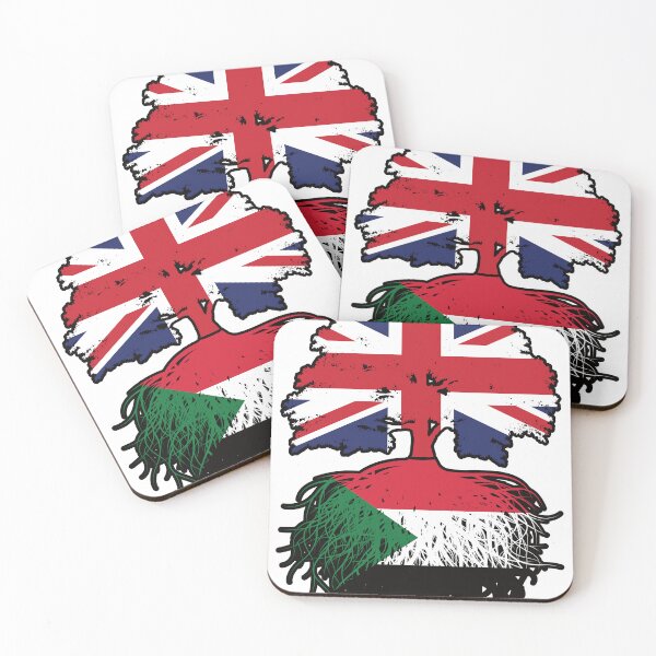 Item preview, Sudan Sudanese British UK Tree Roots Flag designed and sold by FlagX.