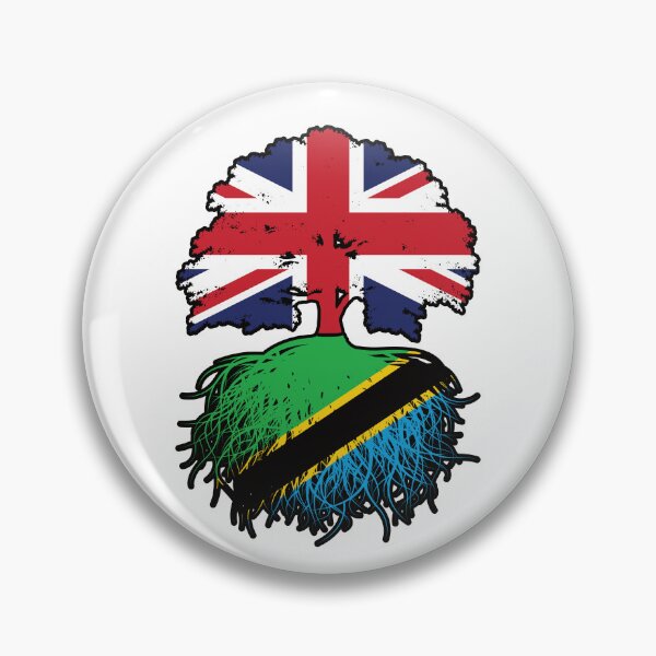 Item preview, Tanzania Tanzanian British UK Tree Roots Flag designed and sold by FlagX.