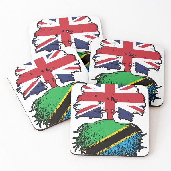 Item preview, Tanzania Tanzanian British UK Tree Roots Flag designed and sold by FlagX.