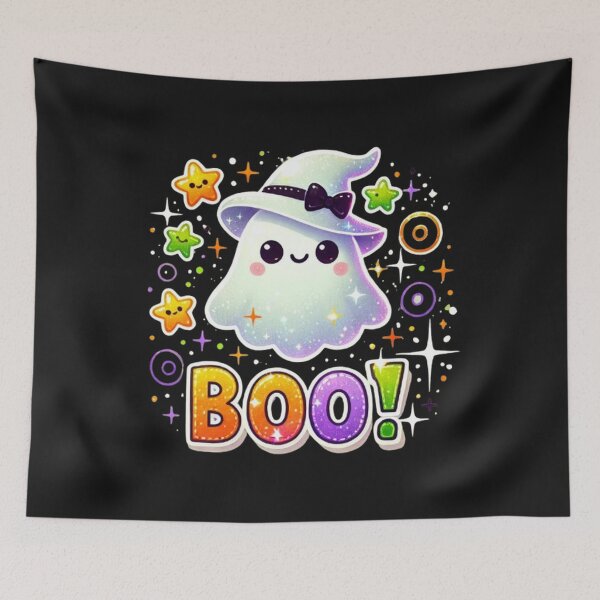 Item preview, Toddler Ghost with Bow Boo Girls Halloween designed and sold by SztylishDesigns.