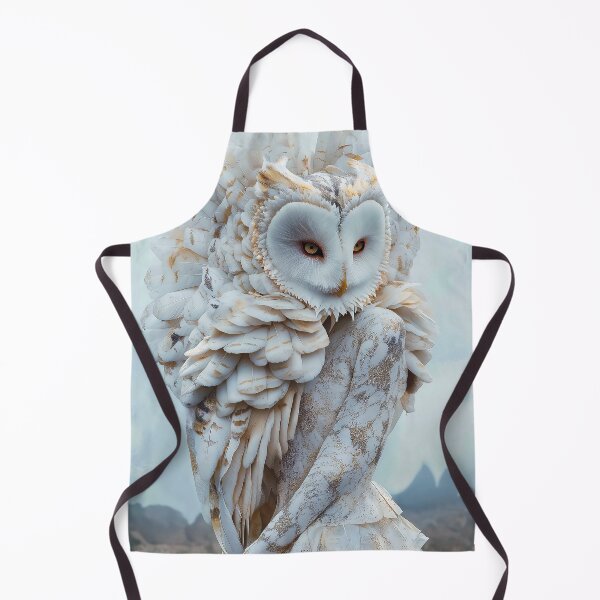 Item preview, "Owl-Themed Couture: Iridescent Avian Masterpiece" designed and sold by MacroArtHub.