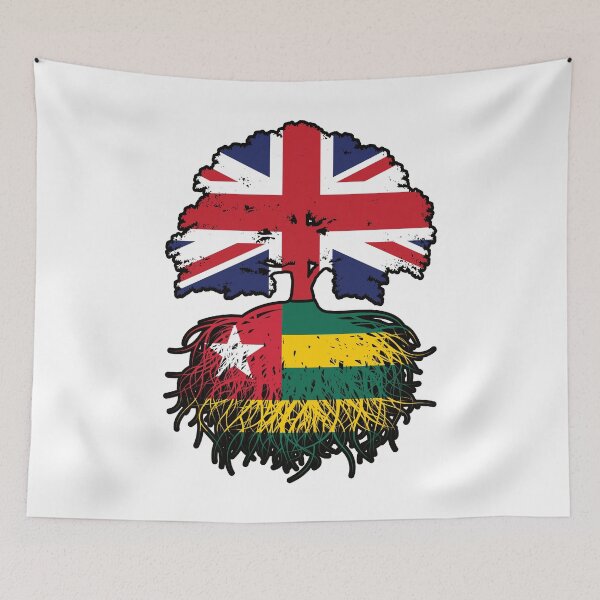 Item preview, Togo Togolese British UK Tree Roots Flag designed and sold by FlagX.