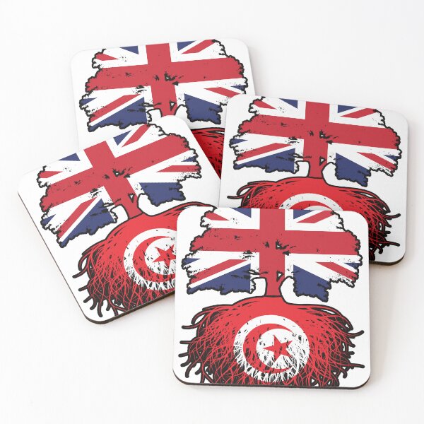 Item preview, Tunisia Tunisian British UK Tree Roots Flag designed and sold by FlagX.