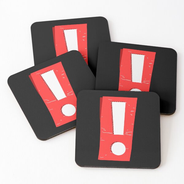 Item preview, Exclamation Mark Symbol Red designed and sold by Jeallan Designs.