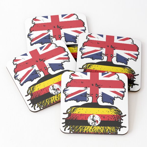 Item preview, Uganda Ugandan British UK Tree Roots Flag designed and sold by FlagX.