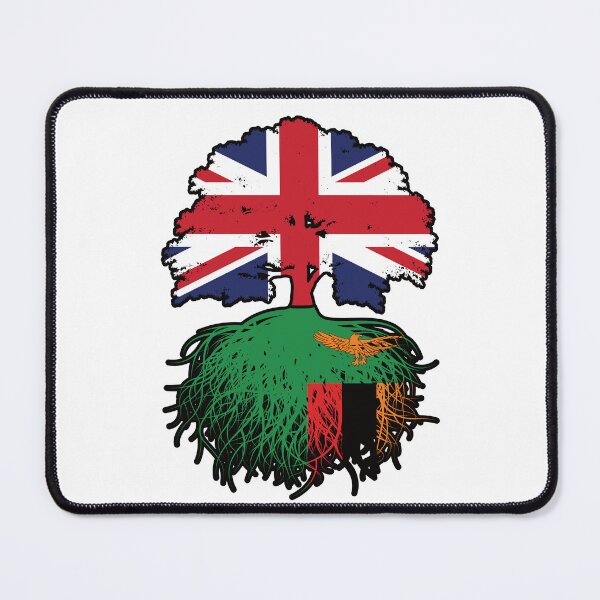 Item preview, Zambia Zambian British UK Tree Roots Flag designed and sold by FlagX.