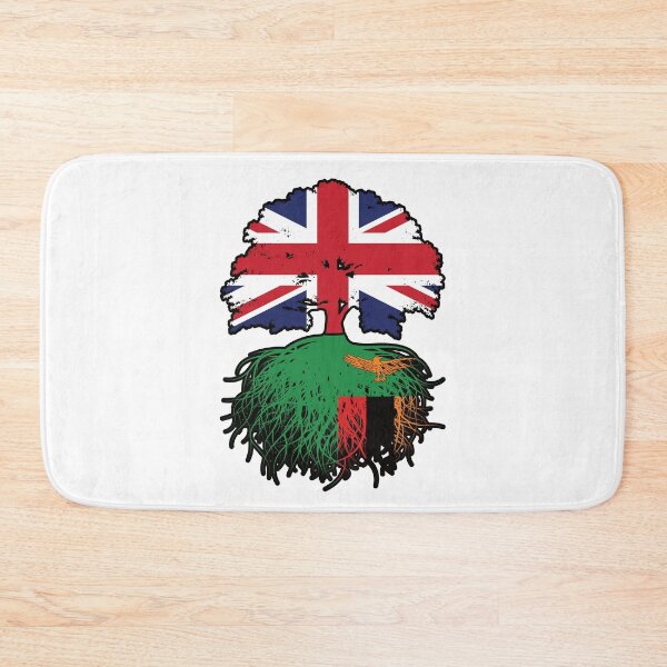 Item preview, Zambia Zambian British UK Tree Roots Flag designed and sold by FlagX.
