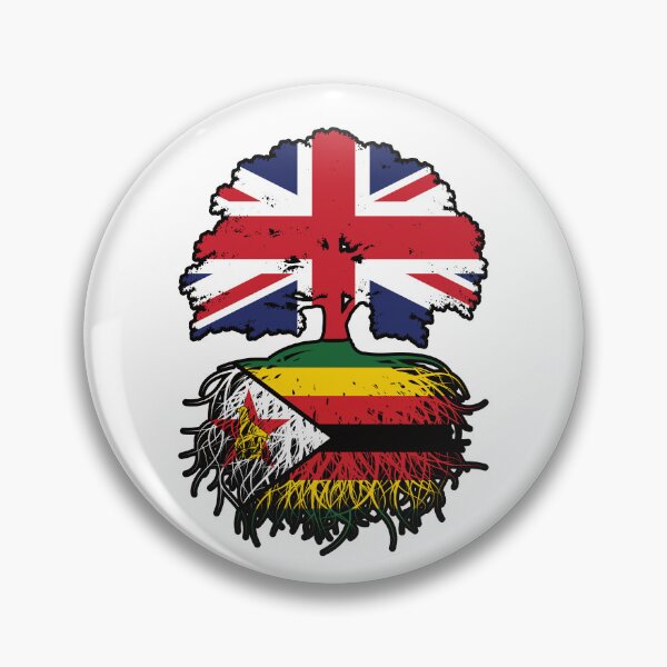 Item preview, Zimbabwe Zimbabwean British UK Tree Roots Flag designed and sold by FlagX.