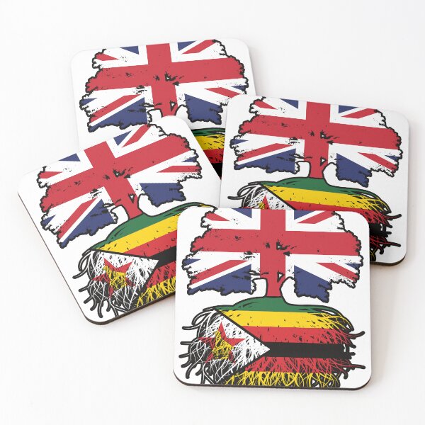 Item preview, Zimbabwe Zimbabwean British UK Tree Roots Flag designed and sold by FlagX.