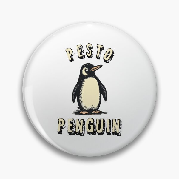 Item preview, PESTO PENGUIN STICKER designed and sold by lemurdesigns.