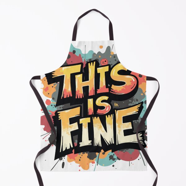 Item preview, This is Fine - Positive Vibe Quote T-Shirt designed and sold by RecortShirt.