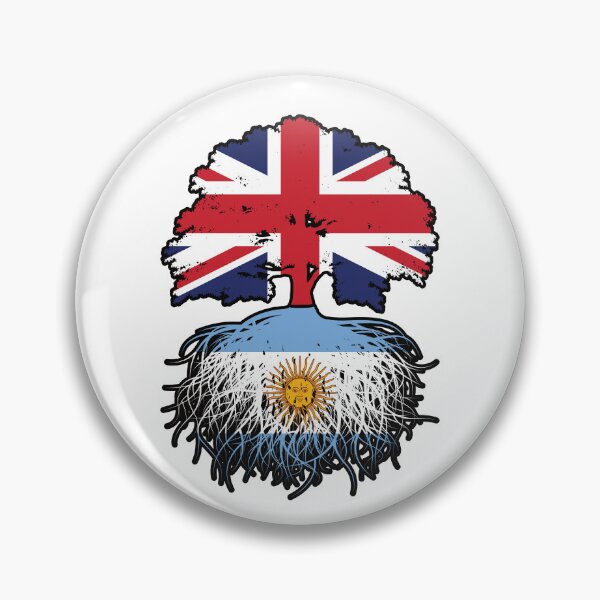 Item preview, Argentina Argentine British UK Tree Roots Flag designed and sold by FlagX.