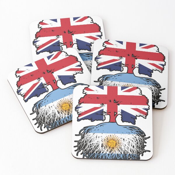 Item preview, Argentina Argentine British UK Tree Roots Flag designed and sold by FlagX.