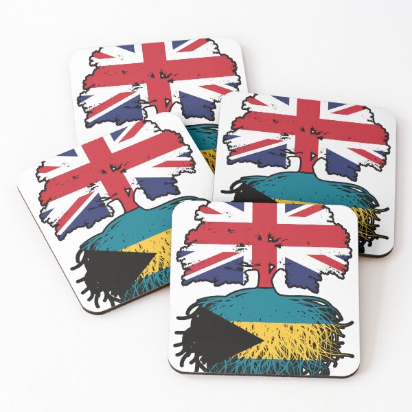 Item preview, Bahamas Bahamian British UK Tree Roots Flag designed and sold by FlagX.