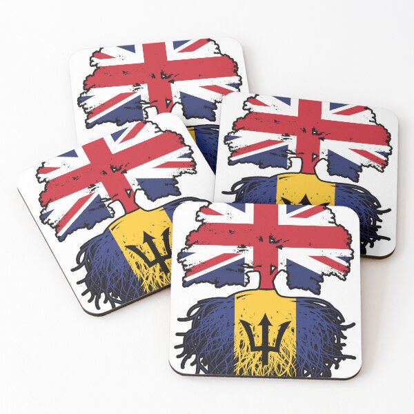 Item preview, Barbados Barbadian British UK Tree Roots Flag designed and sold by FlagX.