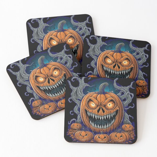 Item preview, Halloween Night - Haunted Pumpkin Patch and Monster Pumpkins designed and sold by FunnyFarmDesign.