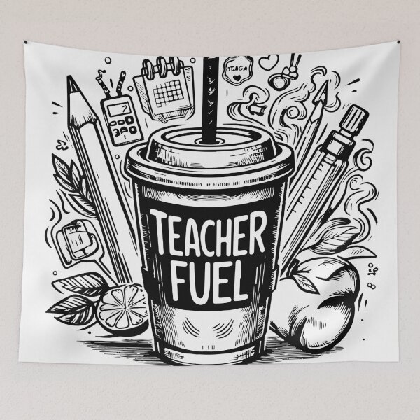 Item preview, Teacher fuel coffee  designed and sold by karolinahinc.