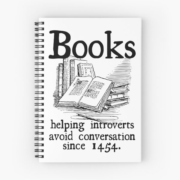 Item preview, Books Helping Introverts Since 1454 designed and sold by LibraryCore.