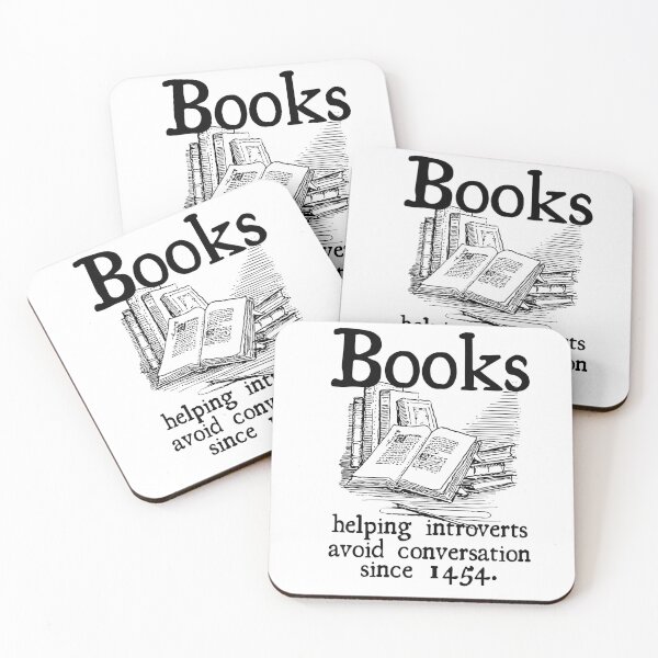 Item preview, Books Helping Introverts Since 1454 designed and sold by LibraryCore.