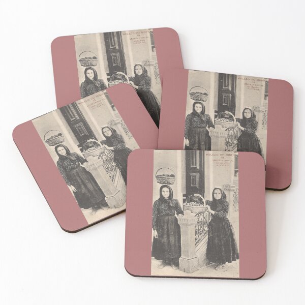 Item preview, Girls, sellers in Minho, North Portugal in 1900 designed and sold by MTD-Archives.