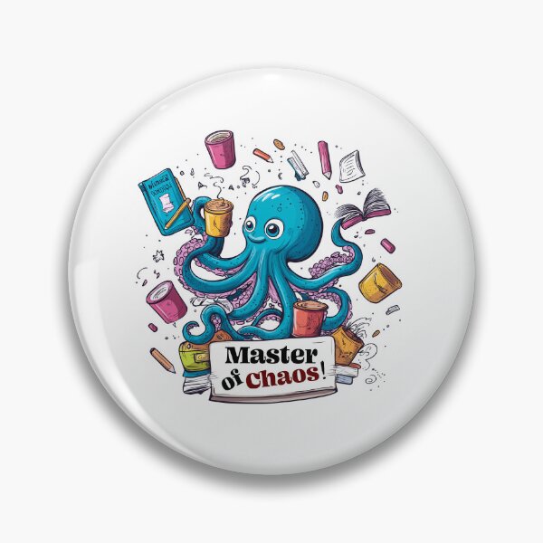Item preview, "Master of Chaos!" a colorful and cartoonish style Design, with a sense of humor and lightheartedness. designed and sold by HEMRO.