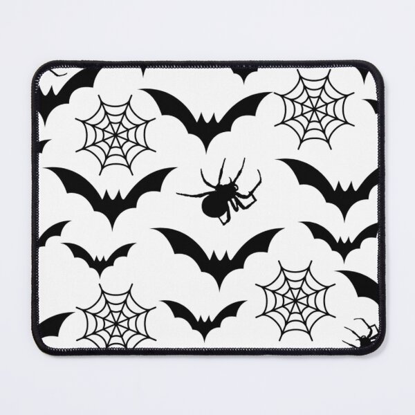 Item preview, Bats Halloween Spider Seamless  Black White Pattern designed and sold by Raise2Shine.