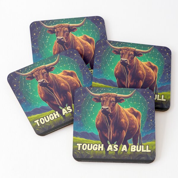 Item preview, Taurus Zodiac Sign – "Tough As A Bull" Strong T-Shirt Design designed and sold by CrazyDuoTeam.