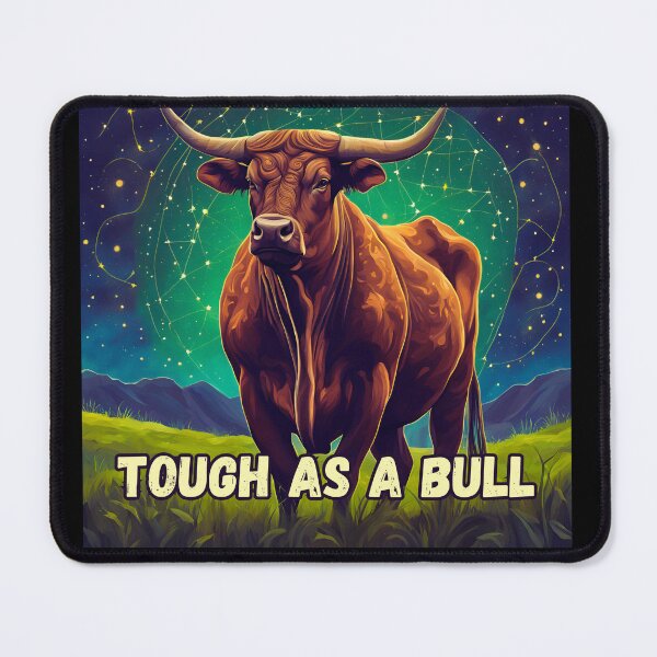 Item preview, Taurus Zodiac Sign – "Tough As A Bull" Strong T-Shirt Design designed and sold by CrazyDuoTeam.
