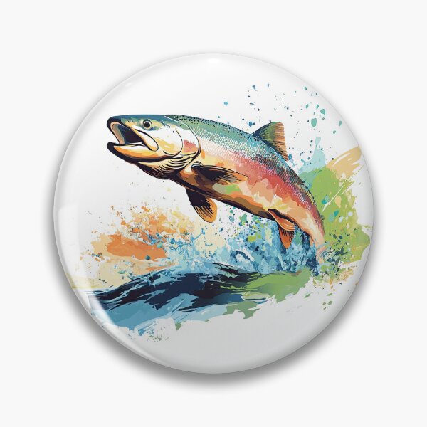 Item preview, Leaping Salmon designed and sold by jeasolar.
