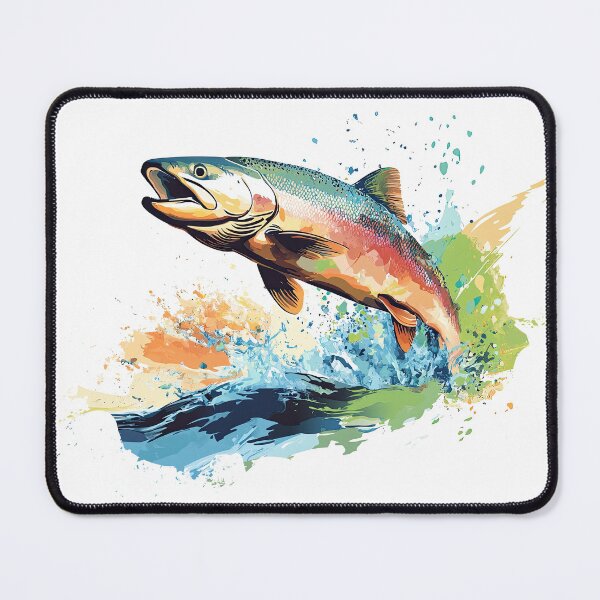 Item preview, Leaping Salmon designed and sold by jeasolar.