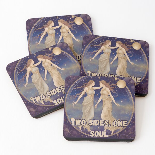 Item preview, Gemini Zodiac Sign – "Two Sides, One Soul" Dynamic T-Shirt Design designed and sold by CrazyDuoTeam.