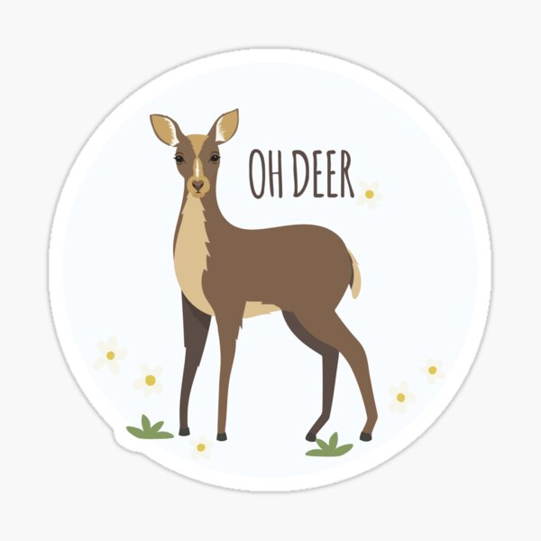 Oh Deer! Sticker