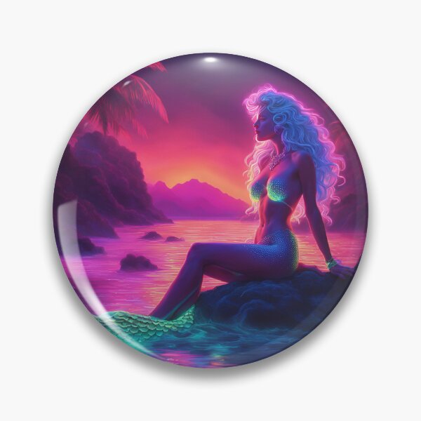 Item preview, Neon Mermaid designed and sold by NicMacTees.