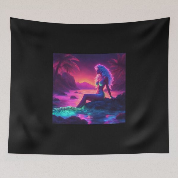 Item preview, Neon Mermaid designed and sold by NicMacTees.