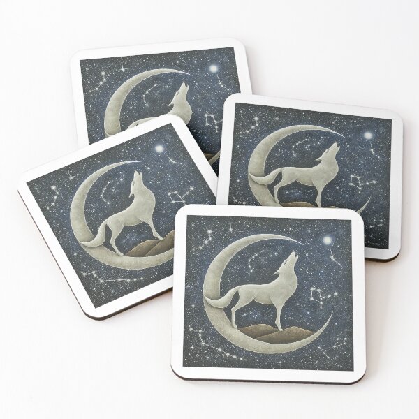 Item preview, Celestial Howl: Wolf and Moon Under a Starry Sky designed and sold by SeanOsShirts.