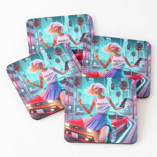 Item preview, A girl and a red convertible designed and sold by tiktoker-lt.