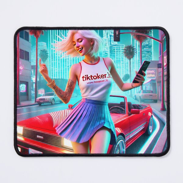Item preview, A girl and a red convertible designed and sold by tiktoker-lt.