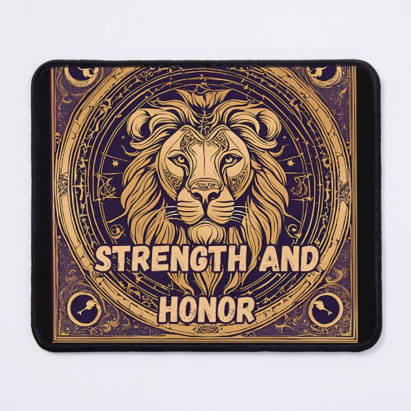 Item preview, Leo Zodiac Sign – "Strength and Honor" Majestic T-Shirt Design designed and sold by CrazyDuoTeam.