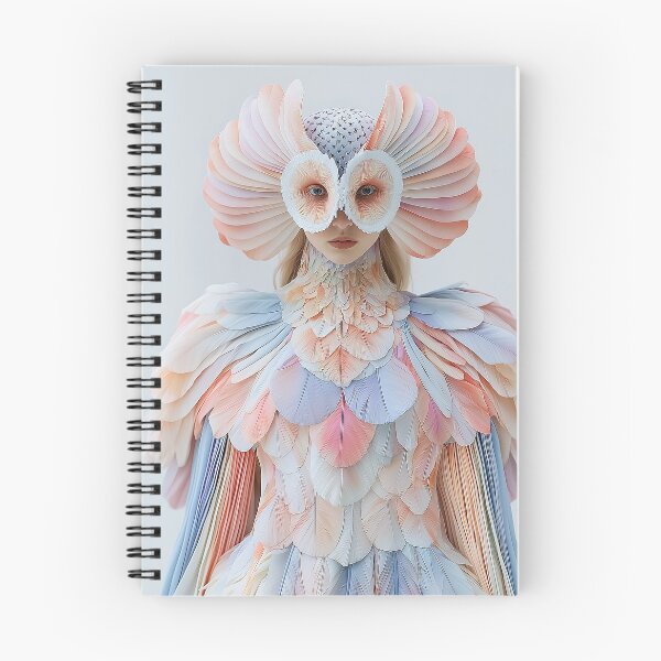 Item preview, "Elaborate Owl-Themed Fashion in Iridescent Palette" designed and sold by MacroArtHub.